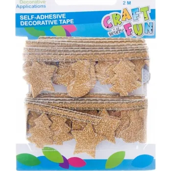 Dekorační samolepicí páska Ponožka 2 m zlatá CRAFT WITH FUN 463504