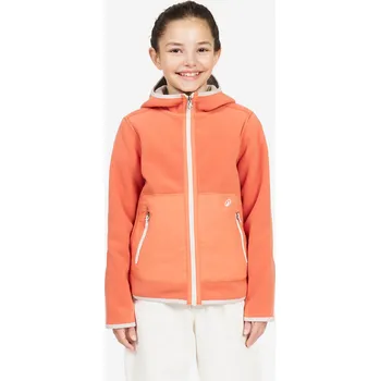 Pánská mikina DECATHLON Dětská fleecová bunda na plavbu oboustranná 500 5 LET BÉŽOVÁ|ORANŽOVÁ|ČERVENÁ