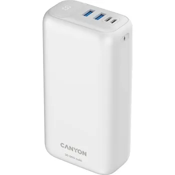 Powerbanka Canyon PB-301W, 30 000 mAh (CNE-CPB301W) bílá
