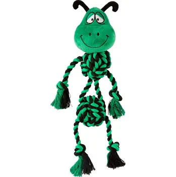 Krmivo pro psa Huhubamboo plyšová kobylka s provazem