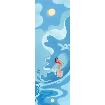 podložka na cvičení Podložka na cvičení Moonholi 183 cm x 61 cm modrá