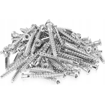 Šroub Konfirmační šroub konfirmáty vruty do dřeva 7x70 pozink - 100ks