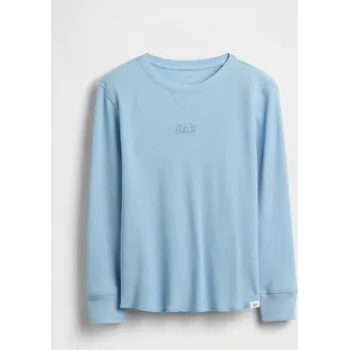 Chlapecké tričko GAP Chlapecké Dětské tričko s vaflovým vzorem GAP Modrá L (2967473)