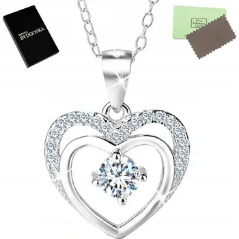 Náhrdelník POSTŘÍBŘENÝ NÁHRDELNÍK 925 SRDCE PRO ŽENU