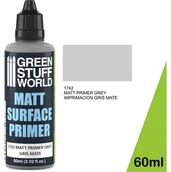Modelářská barva Základní barva Green Stuff World Matt Surface Primer Grey 60 ml