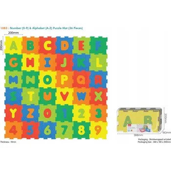 Puzzle Podložka puzzle Ramiz s čísly a písmeny, 36 dílů