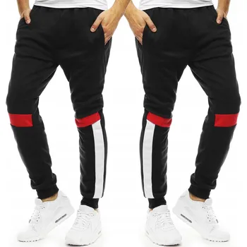 DStreet Pánské tepláky He černé velikost L