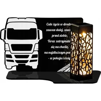 Svíčka Hřbitovní Svíčka LED pro řidiče TIR na hrob Premium Černá Věčná