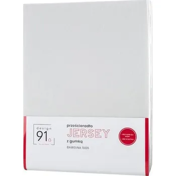 Prostěradlo Bílé jersey prostěradlo s gumou 160x200