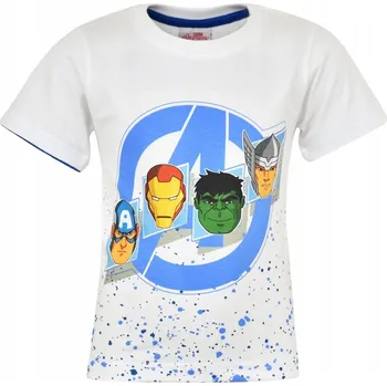 Chlapecké tričko AVENGERS MARVEL bílé, velikost 116