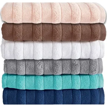 Ručník Bavlněný ručník 50x90 cm hnědý vzor 16021