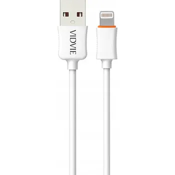 Datový kabel Kabel VIDVIE USB - Apple Lightning 2 m bílý