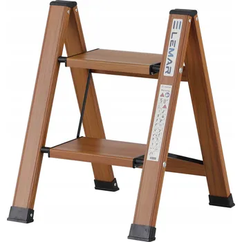 Žebřík Žebřík 2-stupňový LEMAR dřevo Slim Space-X
