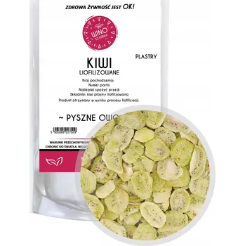 Sušená potravina KIWI LYOFILIZOVANÉ OVOCE PLÁTKY NA DEKORACI NÁPOJŮ JEDLÉ 20g