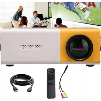 Projektor PROJEKTOR Přenosný Mini LED Projektor FULL HD USB pro Filmy a Hry