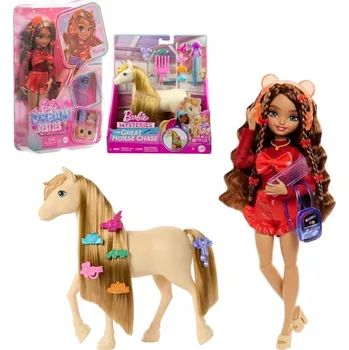 Panenka BARBIE STYLINGOVÁ SADA PANENKA BESTIES + KŮŇ PONÍK TORNADO HYC23 HXJ36