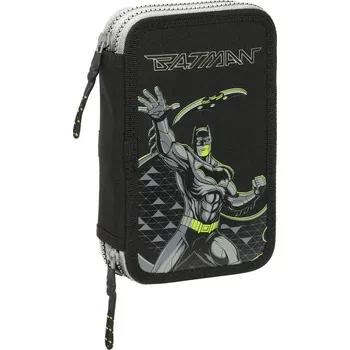 Penál Dvojitý penál PLUMIER Batman Game over Černá (12,5 x 19,5 x 4 cm) (28 Kusy)