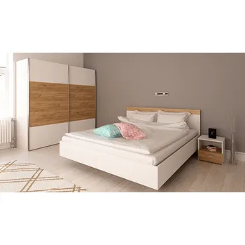 Ložnicová sestava Ložnicová sestava Gabriela New 160 - bílá / dub artisan