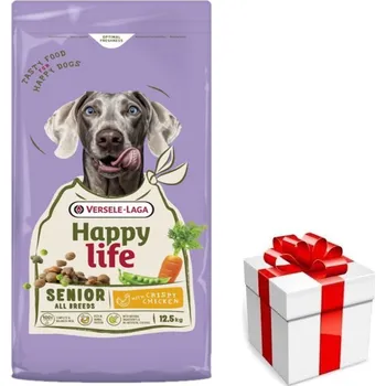 Krmivo pro psa VERSELE-LAGA Happy Senior with Chicken 12,5 kg – krmivo pro starší psy s kuřecím masem + překvapení pro psa ZDARMA