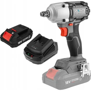 GRAPHITE BEZKARTÁČOVÝ RÁZOVÝ UTAHOVÁK ENERGY 18V 450NM 2AH AKUMULÁTOR 58G038