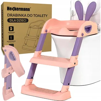 WC sedátko Nástavec na WC sedátko Heckermann růžový