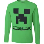 Dětské tričko s dlouhým rukávem Minecraft Creeper zelené, velikost 10 let / 140 cm