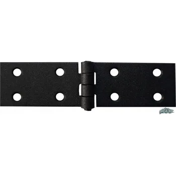 pant STAVEBNÍ ZÁVĚS PRO DVEŘE BRÁNY 35x150 ČERNÝ PROPLÉTANÝ ZÁVĚS + ŠROUBY