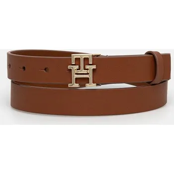 Opasek Kožený pásek Tommy Hilfiger AW0AW17496 hnědá 88A, vel. 80