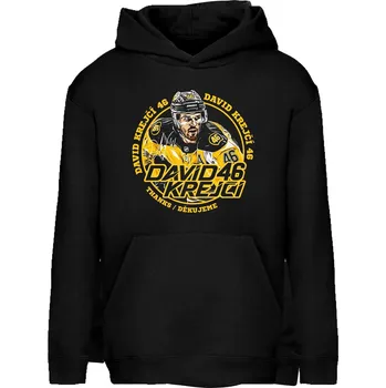 Pánská mikina FansArena Pánská mikina David Krejčí #46 88 Exclusive Collection Boston Bruins NHL Velikost: XS