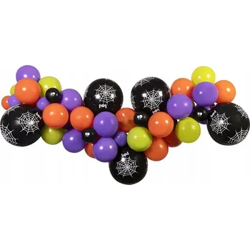 Balónková girlanda "Halloween", Gemar, 200 x 70 cm, 65 ks