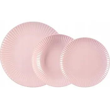 Talíř Jídelní sada pro 6 osob / 18 dílů Daisy růžová LUBIANA