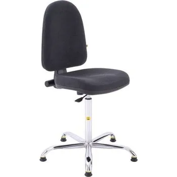 Antistatická ESD pracovní židle Waylon K1 s kluzáky, modrá