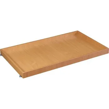 Nábytek Přídavná police k vozíkům, s vyvýšenými hranami, buk, 85 x 50 cm