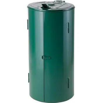 Odpadkový koš Stojan Meva na odpadkové pytle s víkem, zelený