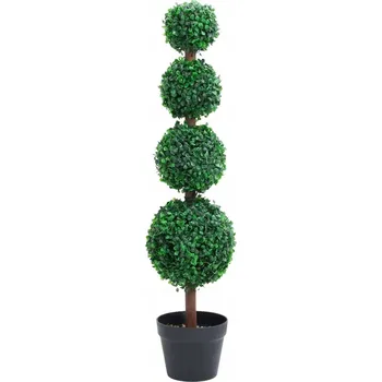 umělá květina Umělý buxus v květináči, koule, 90 cm VidaXL