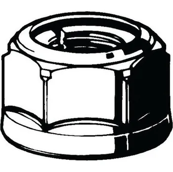 Matice Samosvorná šestihranná matice celokovová SECURIT Ocel Pozinkované žlutě pasivované 6 M10