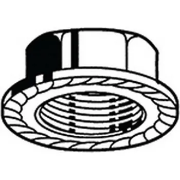 Šestihranná matice s ozubeným nákružkem DIN 6923 Ocel Pravý Pozinkované 8 M6