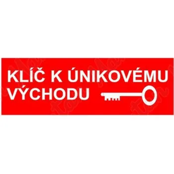 Kancelář Klíč k únikovému východu, samolepka 150 x 50 x 0,1 mm