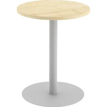 Konferenční stolek Kruhový konferenční stůl Abonent, 60 x 75 cm, dezén javor