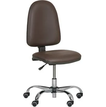 Pracovní židle Torino plus s měkkými kolečky, hnědá