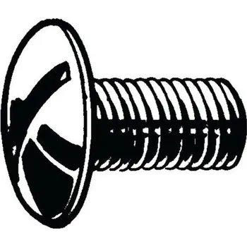 Šroub s nízkou kulovou hlavou s drážkou NF E25-129 Plast Polyamid (nylon) 6.6 M6X12