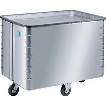 Stavebniny Hliníkový přepravní vozík s pohyblivým dnem, 260 l