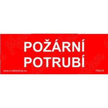Kancelář Požární potrubí, samolepka 210 x 80 x 0,1 mm