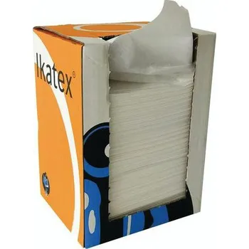 Utěrka Průmyslové textilní utěrky Manutan Expert, bílé, 1vrstvé, 150 útržků