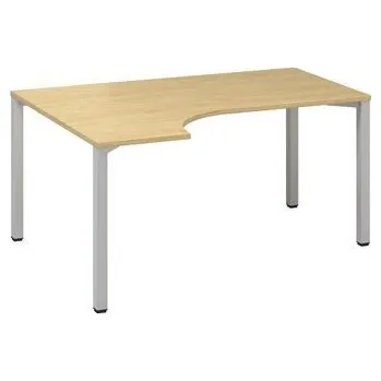 Ergo kancelářský stůl Alfa 200, 180 x 120 x 74,2 cm, levé provedení, dezén divoká hruška, RAL9022