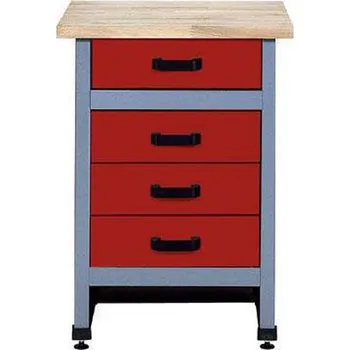 Dílenský stůl Dílenský stůl Monti, 84 x 60 x 60 cm, 4 zásuvky