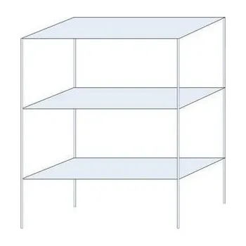 Dílenský regál Kovový regál Andras, základní, 200 x 150 x 60 cm, 1 200 kg, 3 police, pozink