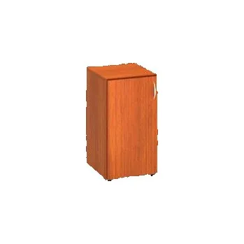 Policová skříň Nízká úzká skříň Alfa 500, 74,2 x 40 x 47 cm, s dvířky - levé provedení, dezén třešeň