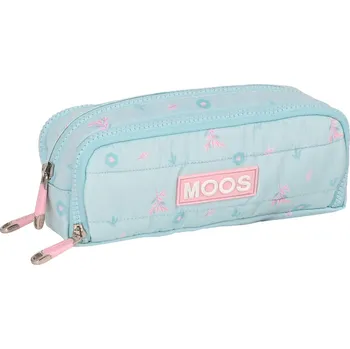 Penál Trojitý penál Moos Garden 21 x 8 x 8 cm Tyrkysový