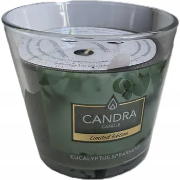 Svíčka Parafínová vonná svíčka Eucalyptus Spearmint Candra Candle